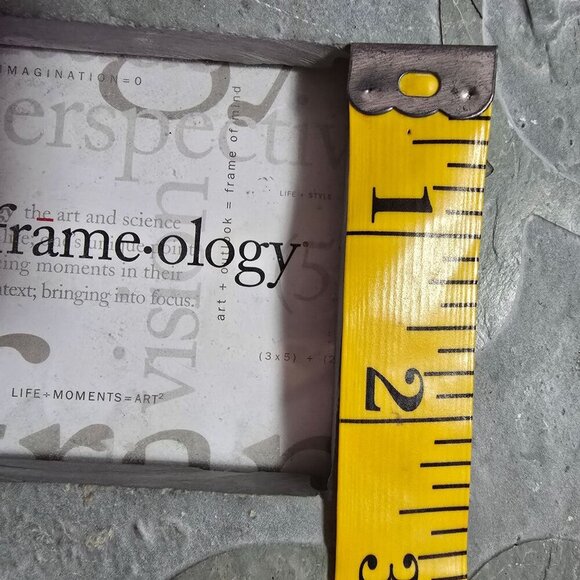 Frame-ology Slate Leaves 2-1/4" x 2-1/4" Picture Frame Decorative Stone Heavy - Picture 9 of 9